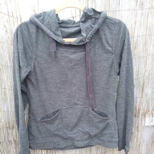 Marika Dark Gray Pullover Hoodie Top - No Size Tag